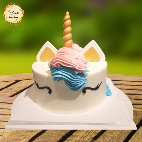 Blush Unicorn Artistic Cake