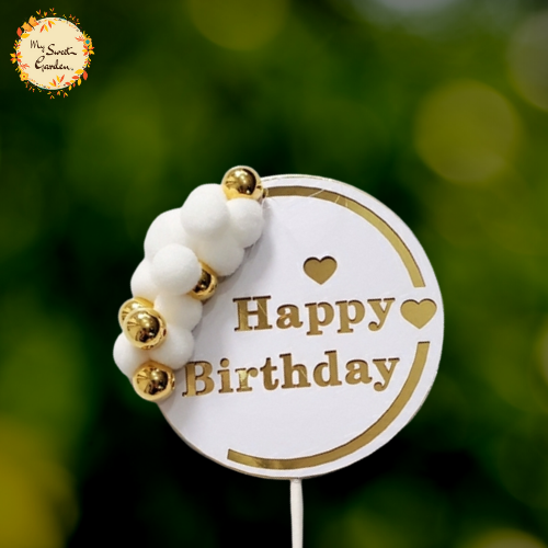 Classy Bell Happy Birthday Paper Insert