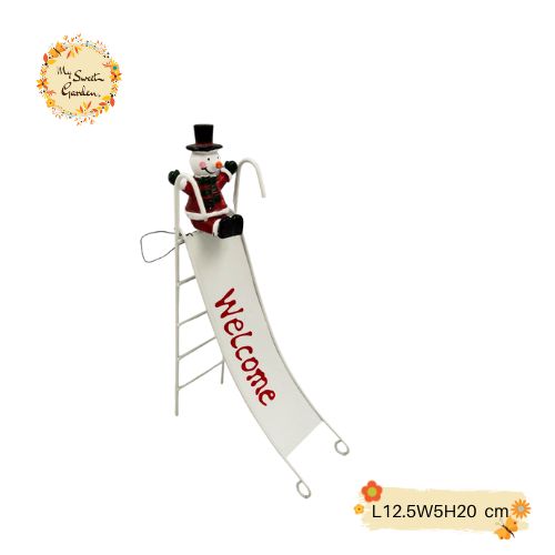 Snowman Ladder Christmas Decorations