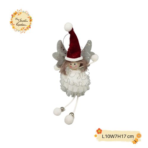 White Angel Styrofoam Christmas Tree Hanging Decorations