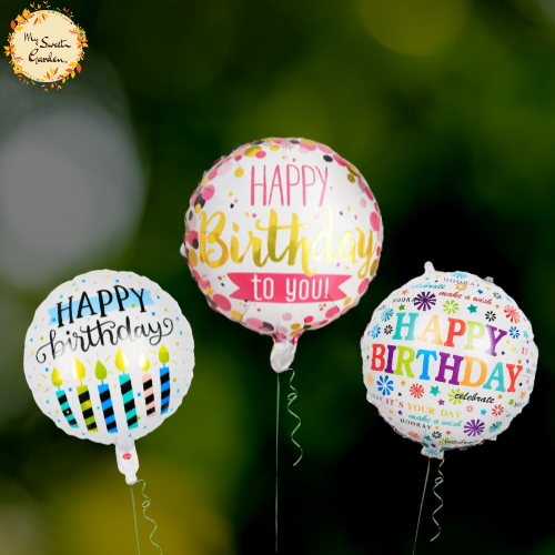 Happy Birthday Round Foil Balloon