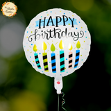 Happy Birthday Round Foil Balloon