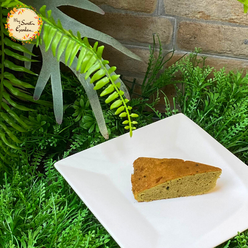 Sliced Green Tea Butter Cake