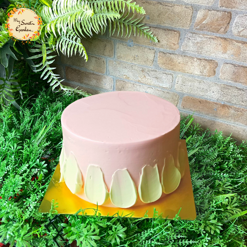 DIY Buttercream Painted Cake Base A