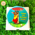 Round Stucco Digital Print Cake