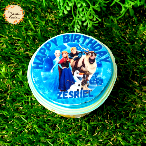 Ice Princess Digital Printed Cupcake