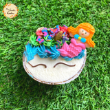 Unicorn Smiley Face Artistic Cupcake B