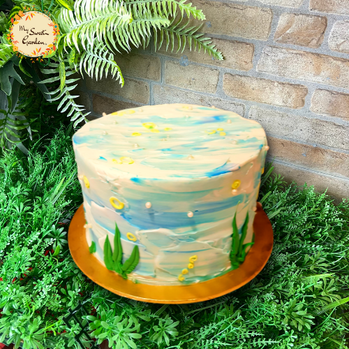 DIY Underwater Themed Cake Base