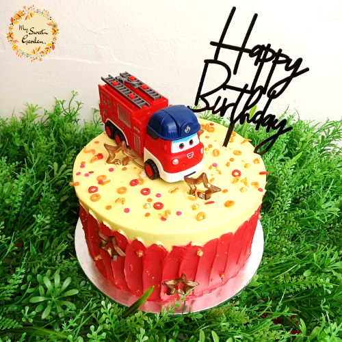 DIY Firefighting Cake Design